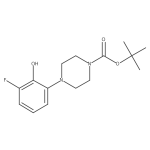 2-(4-Boc-piperazino-1-yl)-6-fluorophenol Structure