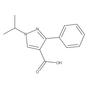 1-isopropyl-3-phenyl-1H-pyrazole-4-carboxylic acid Structure