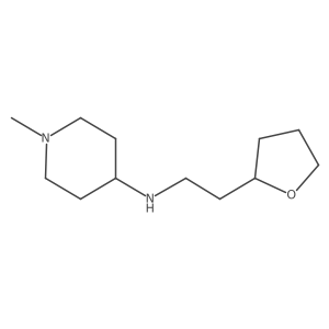 1-Methyl-N-(2-(tetrahydrofuran-2-yl)ethyl)piperidin-4-amine结构式