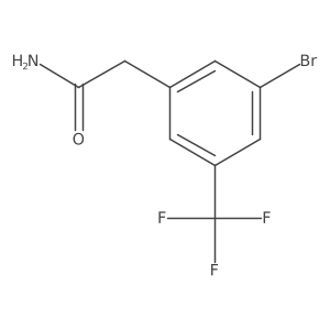 2-(3-Bromo-5-(trifluoromethyl)phenyl)acetamide Structure