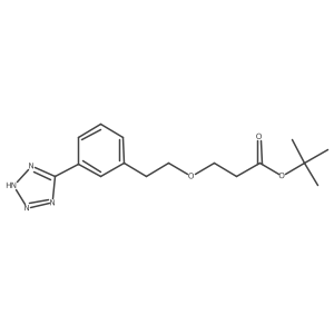 tert-Butyl 3-(3-(2H-tetrazol-5-yl)phenethoxy)propanoate Structure