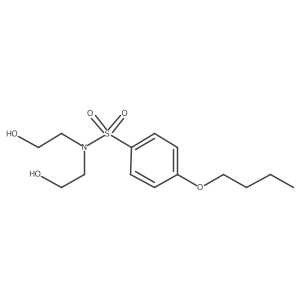 Bis(2-hydroxyethyl)[(4-butoxyphenyl)sulfonyl]amine结构式