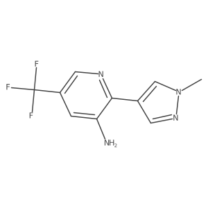 2-(1-methyl-1H-pyrazol-4-yl)-5-(trifluoromethyl)-3-Pyridinamine Structure