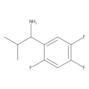 (S)-2-Methyl-1-(2,4,5-trifluorophenyl)propan-1-amine结构式