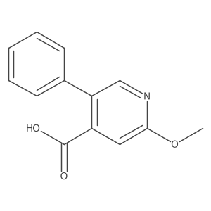 2-Methoxy-5-phenylpyridine-4-carboxylic acid Structure