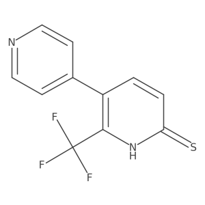 5-(Pyridin-4-yl)-6-(trifluoromethyl)pyridine-2-thiol结构式