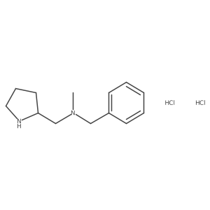 N-Methyl(phenyl)-N-(2-pyrrolidinylmethyl)-methanamine dihydrochloride结构式