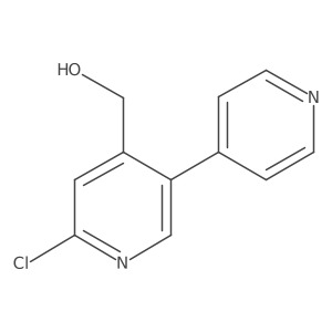 (6-Chloro-[3,4'-bipyridin]-4-yl)methanol结构式