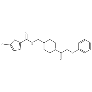 5-chloro-N-((1-(2-phenoxyacetyl)piperidin-4-yl)methyl)thiophene-2-carboxamide Structure