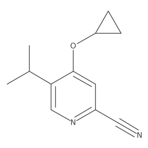 4-Cyclopropoxy-5-isopropylpicolinonitrile结构式