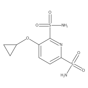 3-Cyclopropoxypyridine-2,6-disulfonamide Structure