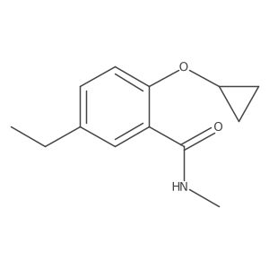 2-Cyclopropoxy-5-ethyl-N-methylbenzamide结构式