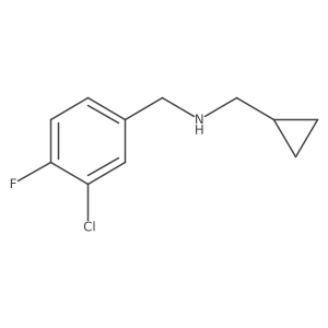 [(3-Chloro-4-fluorophenyl)methyl](cyclopropylmethyl)amine结构式