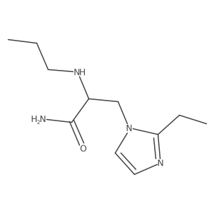 3-(2-Ethyl-1h-imidazol-1-yl)-2-(propylamino)propanamide结构式