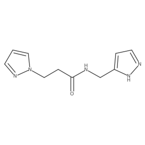n-((1h-Pyrazol-3-yl)methyl)-3-(1h-pyrazol-1-yl)propanamide结构式