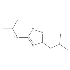 3-(2-methylpropyl)-N-(propan-2-yl)-1,2,4-oxadiazol-5-amine结构式