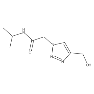 2-[4-(hydroxymethyl)-1H-1,2,3-triazol-1-yl]-N-(propan-2-yl)acetamide结构式