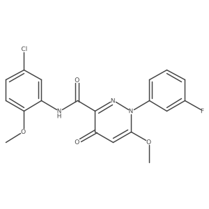 N-(5-chloro-2-methoxyphenyl)-1-(3-fluorophenyl)-6-methoxy-4-oxo-1,4-dihydropyridazine-3-carboxamide Structure