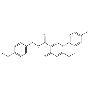 6-methoxy-N-[(4-methoxyphenyl)methyl]-1-(4-methylphenyl)-4-oxo-1,4-dihydropyridazine-3-carboxamide Structure