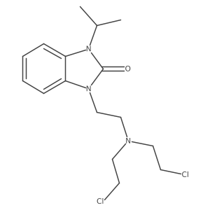 1-[2-[Bis(2-chloroethyl)amino]ethyl]-3-propan-2-ylbenzimidazol-2-one Structure