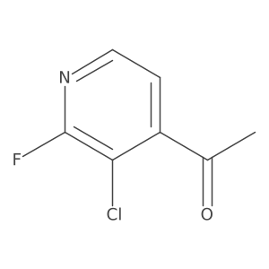 1-(3-Chloro-2-fluoropyridin-4-YL)ethanone结构式