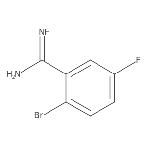2-Bromo-5-fluorobenzenecarboximidamide Structure