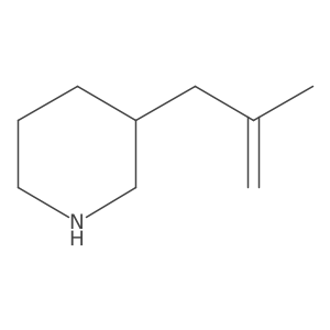 3-(2-Methylprop-2-en-1-yl)piperidine Structure