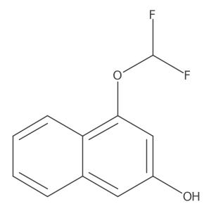 1-(Difluoromethoxy)-3-naphthol Structure