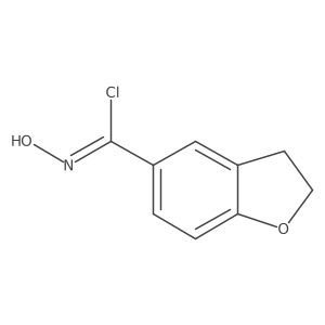 N-Hydroxy-2,3-dihydro-1-benzofuran-5-carbonimidoyl chloride Structure