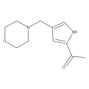 1-(4-Morpholin-4-ylmethyl-1H-pyrrol-2-yl)-ethanone结构式