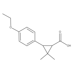 3-(4-Ethoxyphenyl)-2,2-dimethylcyclopropane-1-carboxylic acid Structure
