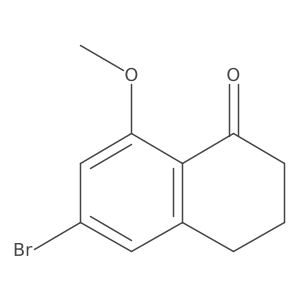 6-Bromo-8-methoxy-1,2,3,4-tetrahydronaphthalen-1-one Structure