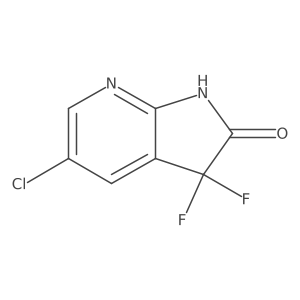 5-Chloro-3,3-difluoro-1,3-dihydro-2H-pyrrolo[2,3-B]pyridin-2-one Structure