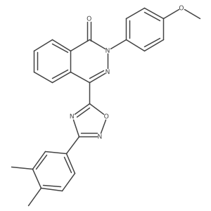 4-[3-(3,4-dimethylphenyl)-1,2,4-oxadiazol-5-yl]-2-(4-methoxyphenyl)phthalazin-1(2H)-one Structure