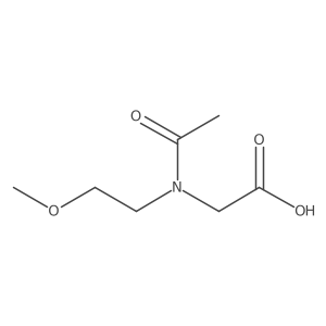 2-[N-(2-methoxyethyl)acetamido]acetic acid结构式