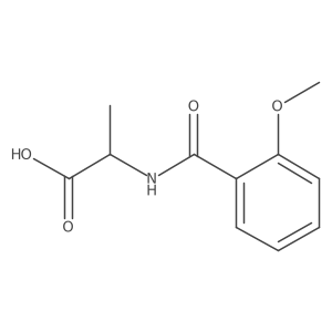 (2R)-2-[(2-Methoxybenzoyl)amino]propanoic acid结构式