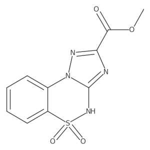 Methyl 8,8-dioxo-8$l^{6}-thia-2,3,5,7-tetraazatricyclo[7.4.0.0^{2,6}]trideca-1(9),3,5,10,12-pentaene-4-carboxylate结构式