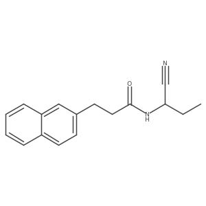 N-(1-cyanopropyl)-3-(naphthalen-2-yl)propanamide Structure