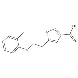1H-Pyrazole-3-carboxylic acid, 5-[2-(2-fluorophenoxy)ethyl]- Structure