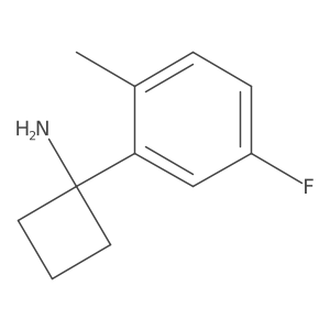 1-(5-Fluoro-2-methylphenyl)cyclobutanamine结构式