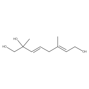3,6-Octadiene-1,2,8-triol, 2,6-dimethyl-, (E,E)-结构式