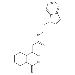 N-(2-indol-1-ylethyl)-2-(4-oxo-2,3,4a,5,6,7,8,8a-octahydro-1H-phthalazin-1-yl)acetamide Structure
