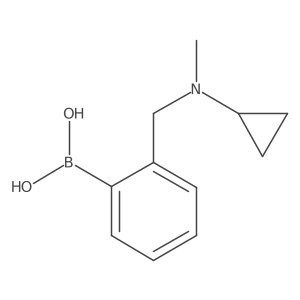 (2-((Cyclopropyl(methyl)amino)methyl)phenyl)boronic acid Structure