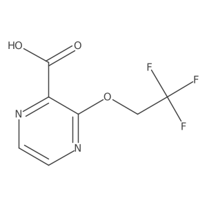 3-(2,2,2-Trifluoroethoxy)pyrazine-2-carboxylic acid Structure