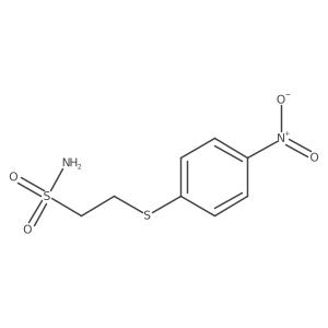 Ethanesulfonamide, 2-[(4-nitrophenyl)thio]- Structure