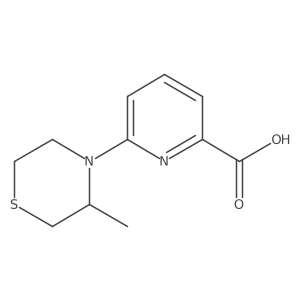 2-Pyridinecarboxylic acid, 6-(3-methyl-4-thiomorpholinyl)-结构式