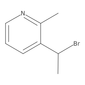3-(1-Bromoethyl)-2-methylpyridine结构式