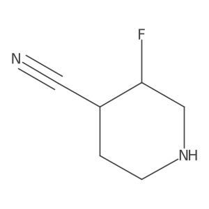 3-Fluoropiperidine-4-carbonitrile Structure