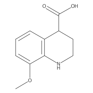 8-Methoxy-1,2,3,4-tetrahydroquinoline-4-carboxylic acid Structure