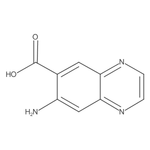 7-Aminoquinoxaline-6-carboxylic acid结构式